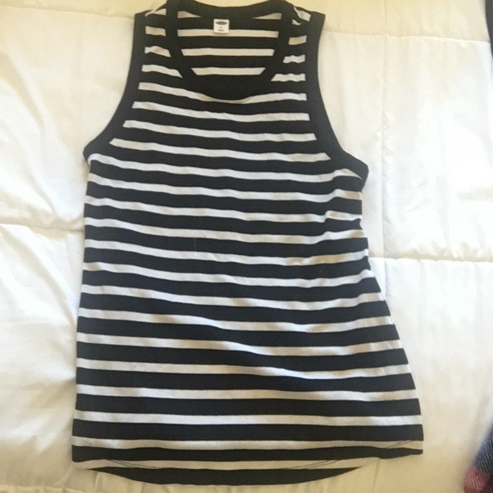 Old Navy Black&White striped tank top